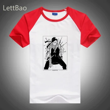 

Harajuku Unisex t shirt Momochi Zabuza naruto Printed Funny Japanese Anime Male T Shirts Naruto Lettering Streetwear men Clothes