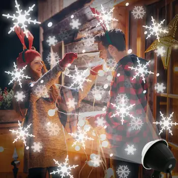 

MINI Snowflake Light Outdoor Waterproof RF Remote Control Christmas Lights Snow Lights