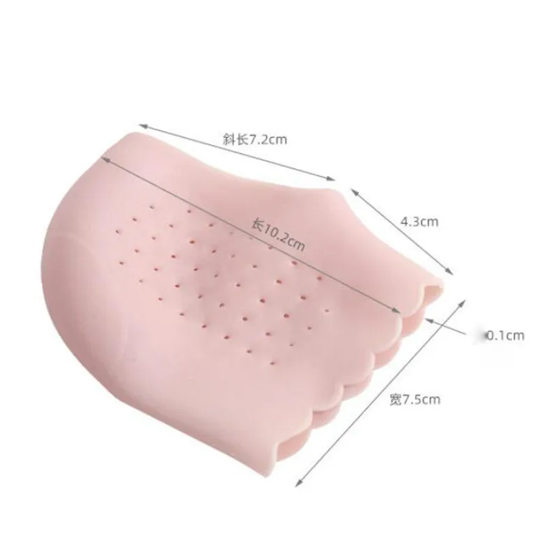 2 Pcs New Soft Silicone Foot Chapped Heel Insole Protector Moisturizing Gel Heel Socks Cracked Skin Protective Cushion