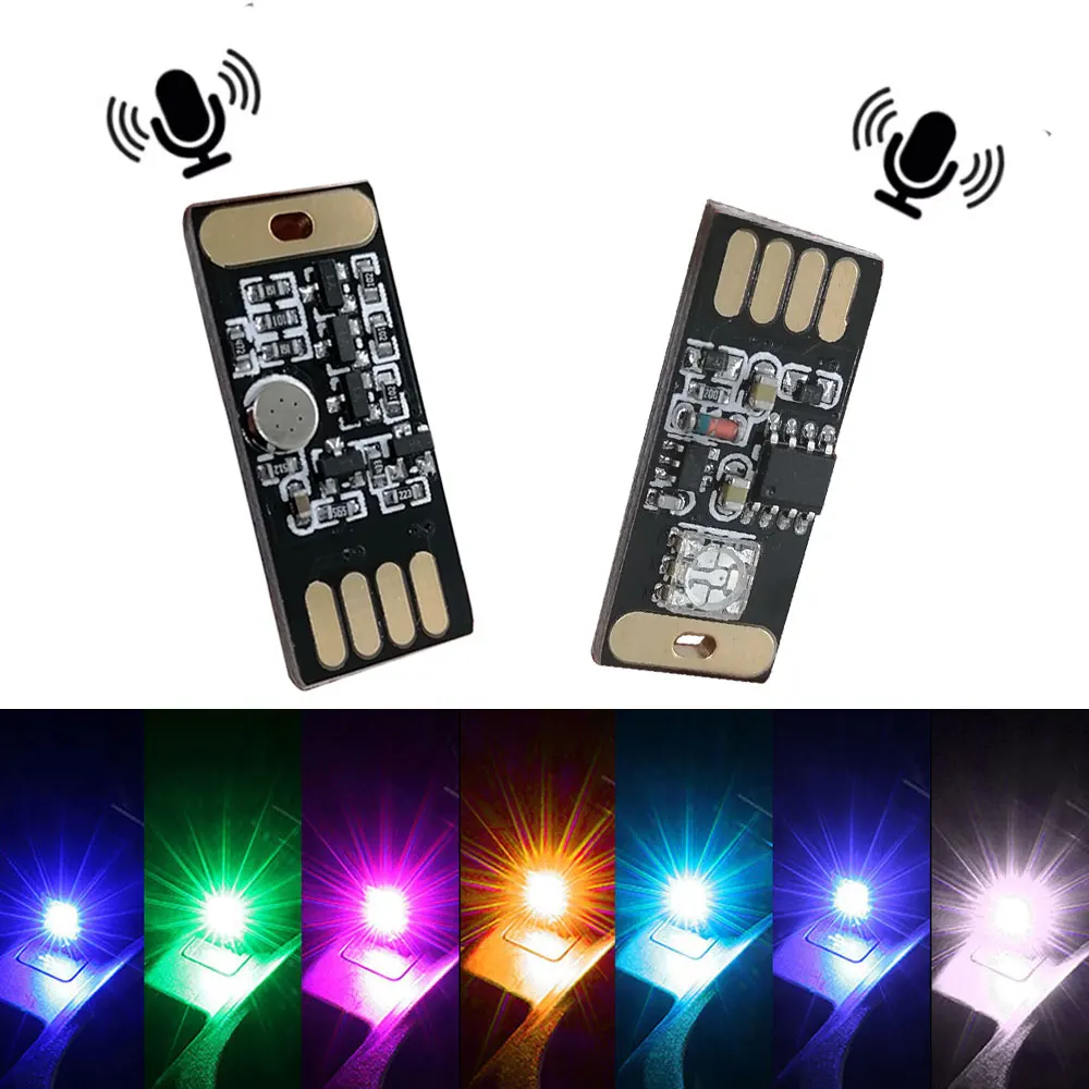 Car Interior Atmosphere Light RGB Led USB Sound Voice Music Control Signal Lamp Decorative Led Lights Auto
Car Interior Atmosphere Light RGB Led USB Sound Voice Music Control Signal Lamp Decorative Led Lights Auto
