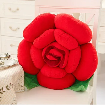 Cojín de peluche rosa estereoscópica para niño, almohada decorativa para el hogar, boda, sofá, regalo de San Valentín