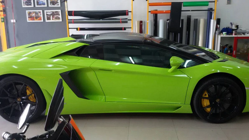 Apple Green Gloss Vinyl Wrap Sticker-4