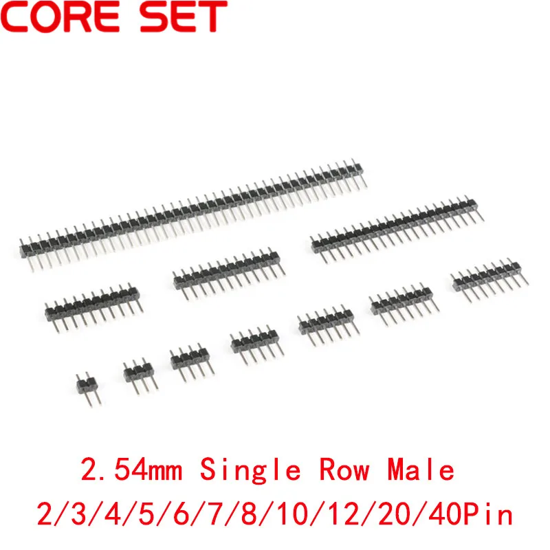 2.0MM Double Row Right Angle Male Pin Header Strip 2*3/4/5/6/8/10/12/15/20P-40P