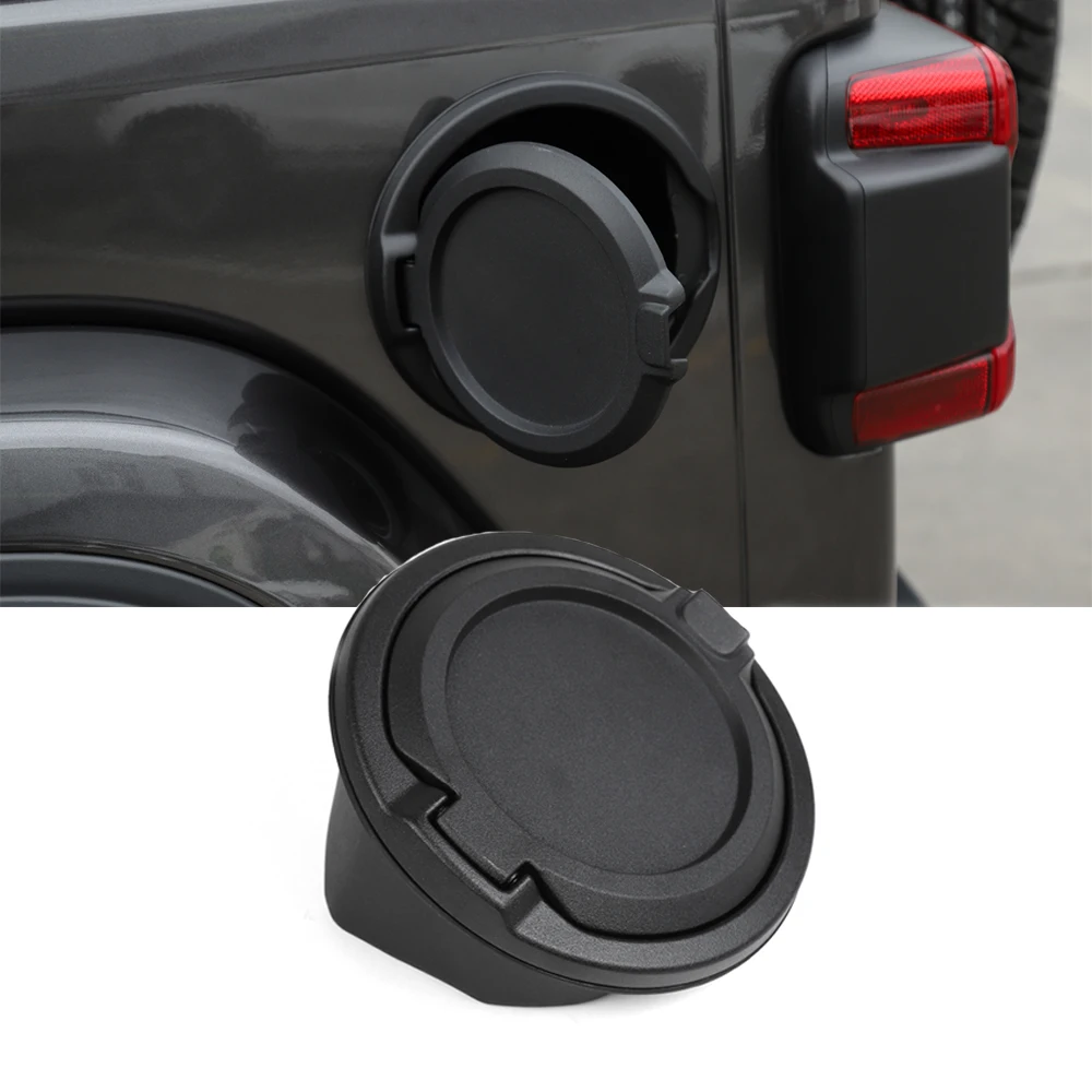 

Fuel Tank Cap For Jeep Wrangler 2018+ Decorative Stickers External Accessories ABS+Aluminum Alloy Car Modification Styling 1pcs