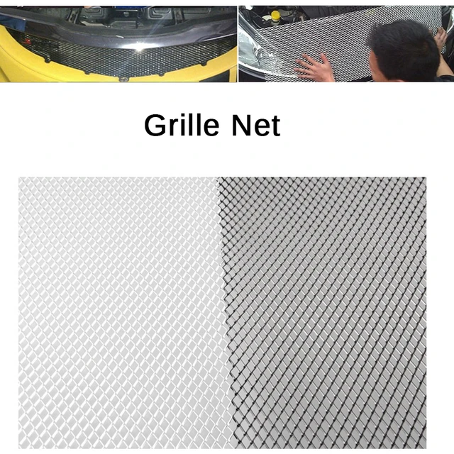 Universal Alu Aluminium Mesh Grill Silver 100x33cm