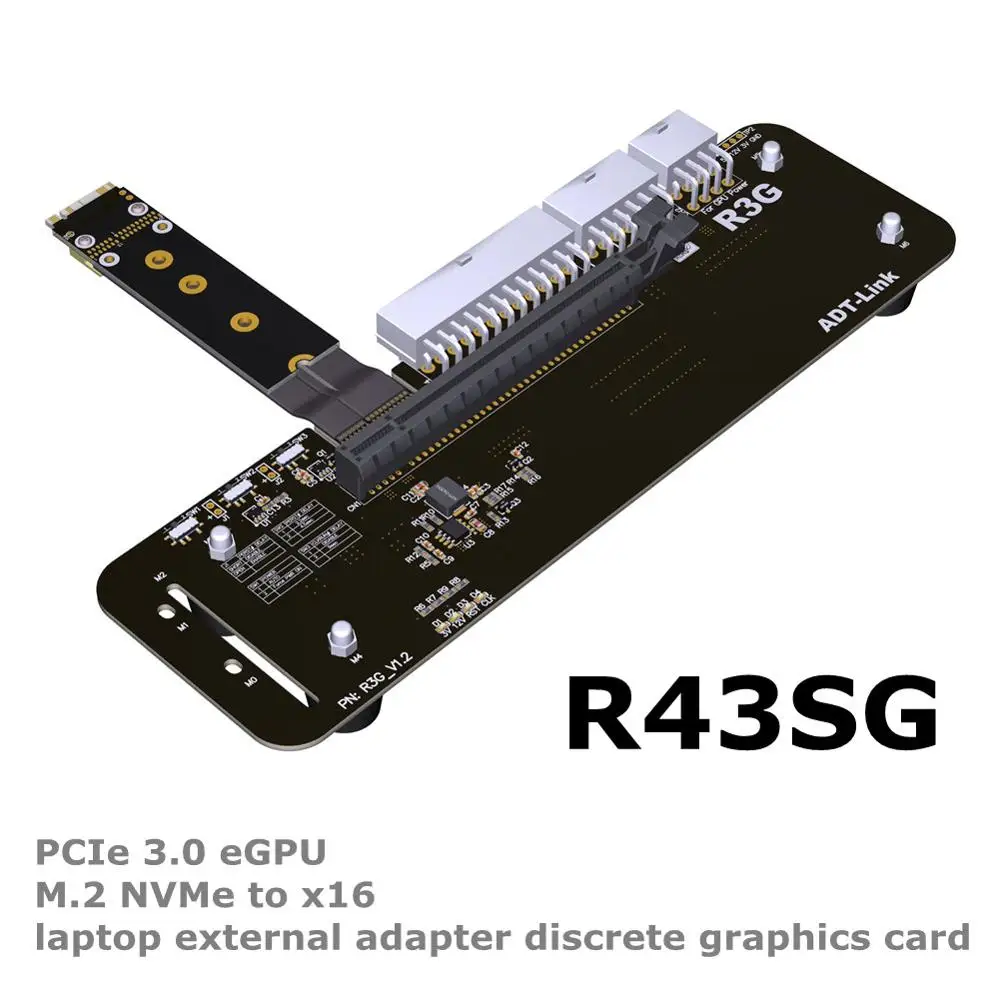 erotisk Procent genstand R43SG Laptop graphics card external to M.2 nvme PCIe3.0 x4 docking station  extension adapter riser eGPU For ITX STX NUC notebook