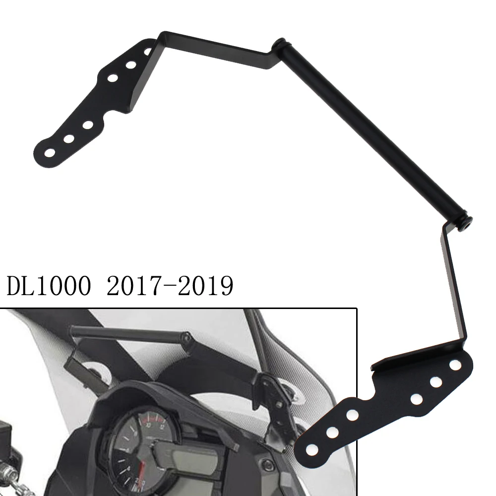 Для Suzuki DL 1000 V-Strom Vstrom 1000- черный навигационный кронштейн для смартфона gps Держатель