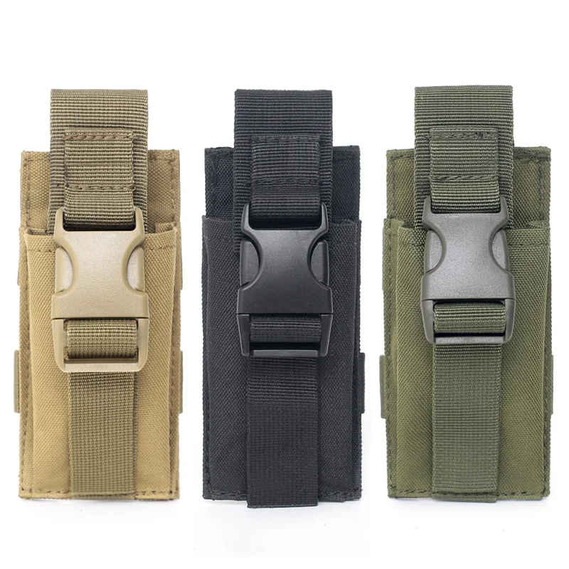 Airsoft Tactical Molle Belt Pistol Single Magazine Mag Pouch Holster Pocket 
