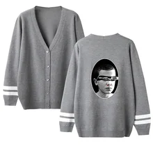 Необычные вещи свитер v-образный вырез длинный рукав вязаный Повседневный влюбленный свитер мужской женский кардиган свитер модный осенний женский свитер