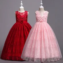 Платья для первого причастия для девочек, свадебное вечернее платье принцессы с фатиновой юбкой и кружевом, платья, костюмы, vestidos, 6, 8, 10, 12, 14, 16 лет