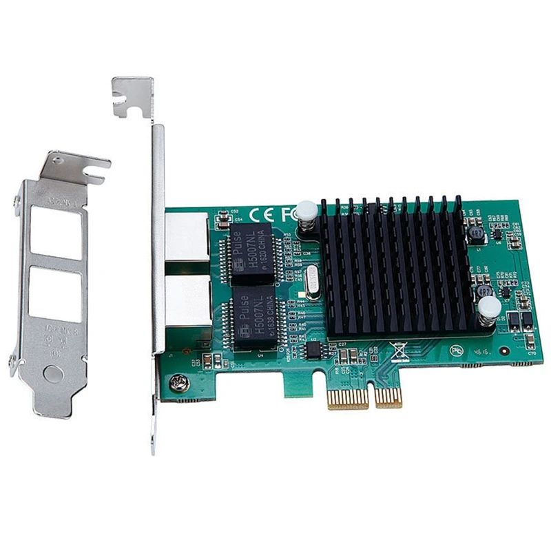 Сетевая карта 82575 двойной Порты и разъёмы RJ45 NIC 10/100/1000 Gigabit PCI Express Pcie X1 сетевой