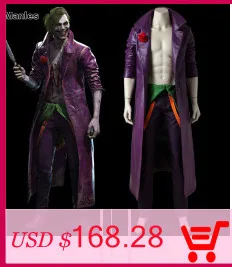 DC Joker Film Costume The Joker Cosplay Arthur Fleck Batman Vest Mask Wigs T-shirt Suit Coat Blazer Adult Halloween Custom