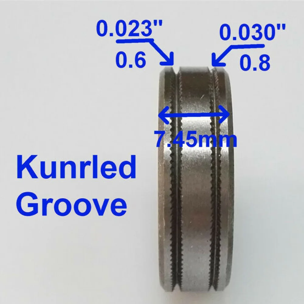 CHNsalescom 0.8-1.0 Kunrled-Groove Mig Welder Wire Feed Drive Roller Roll .030-.040