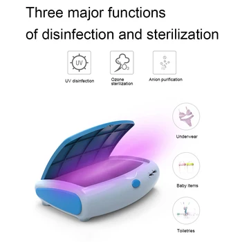 

USB Ozonizer Air Cleaner UVC Sterilizer Disinfection Box Mask Sterilization Case Automatic Anion Formaldehyde Removal