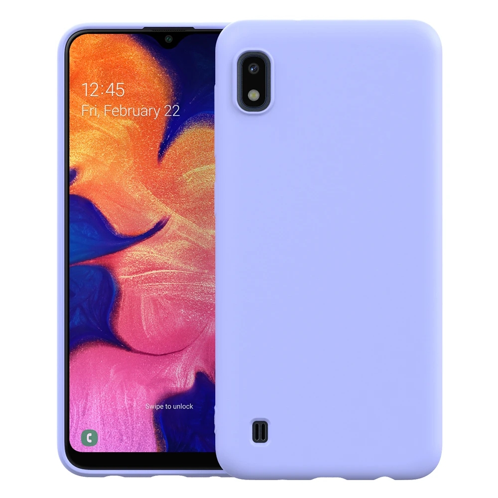 Жидкий силиконовый чехол для samsung Galaxy A10 гелевая Резина полная защита тела противоударный чехол для Galaxy A10