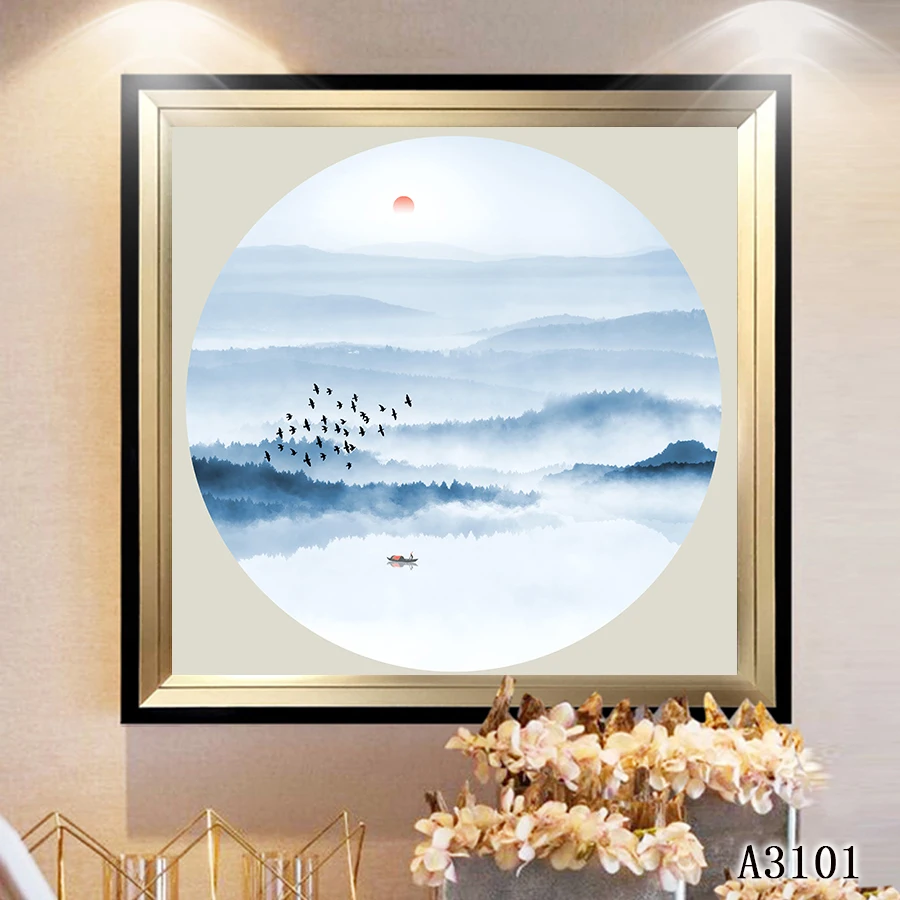 Современная абстрактная картина маслом Печать на холсте Картина Холст Настенная