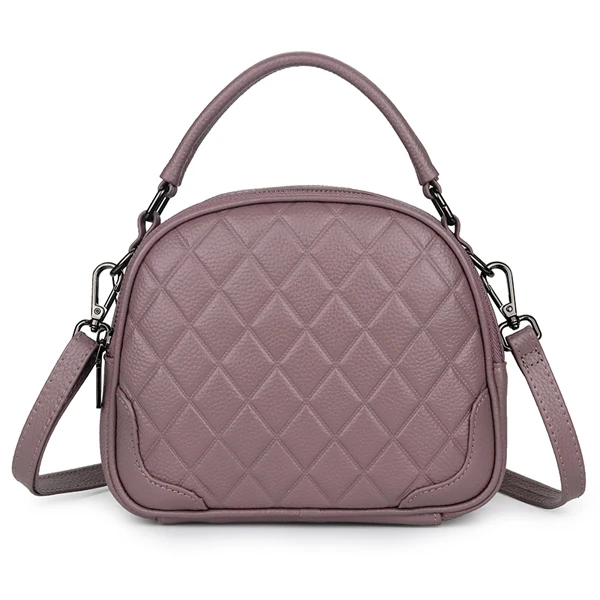 Натуральная кожа Для женщин сумка женская женские дизайнерские сумки из натуральной кожи сумки через плечо, женские сумки, маленькая сумочка сумка, сумка на плечо - Цвет: light purple