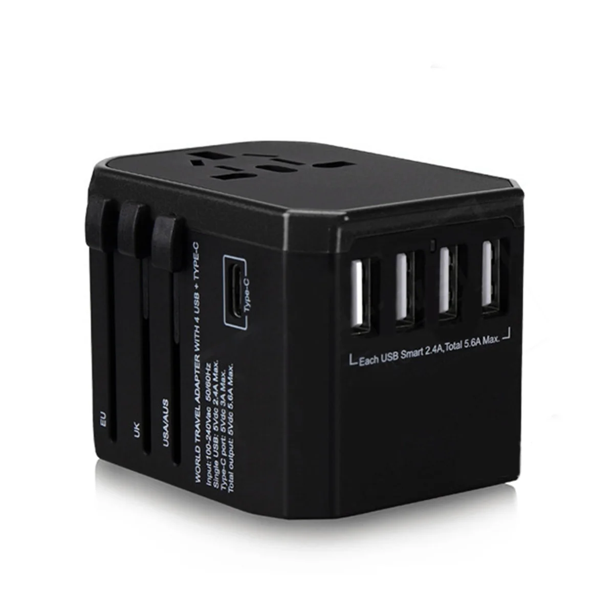 Адаптер вилка по всему миру путешествия адаптеры с 4 usb type-C разъем питания универсальный адаптер вилки