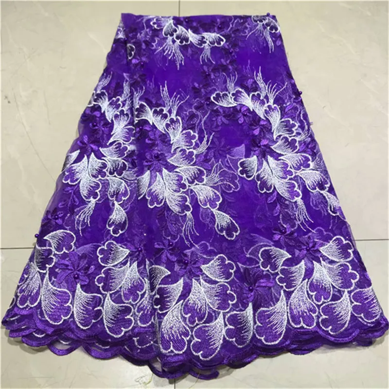 

Best Selling Swiss voile laces African Lace Fabric Lilac colour Nigerian French Fabric 2019 High Quality Nigeria Tulle cord Lace