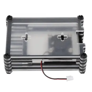 

Demo Board Accessories 9 Layer Protective Shell Black+Transparent Acrylic Enclosure Fit for Raspberry Pi 4 Model B raspberry hot