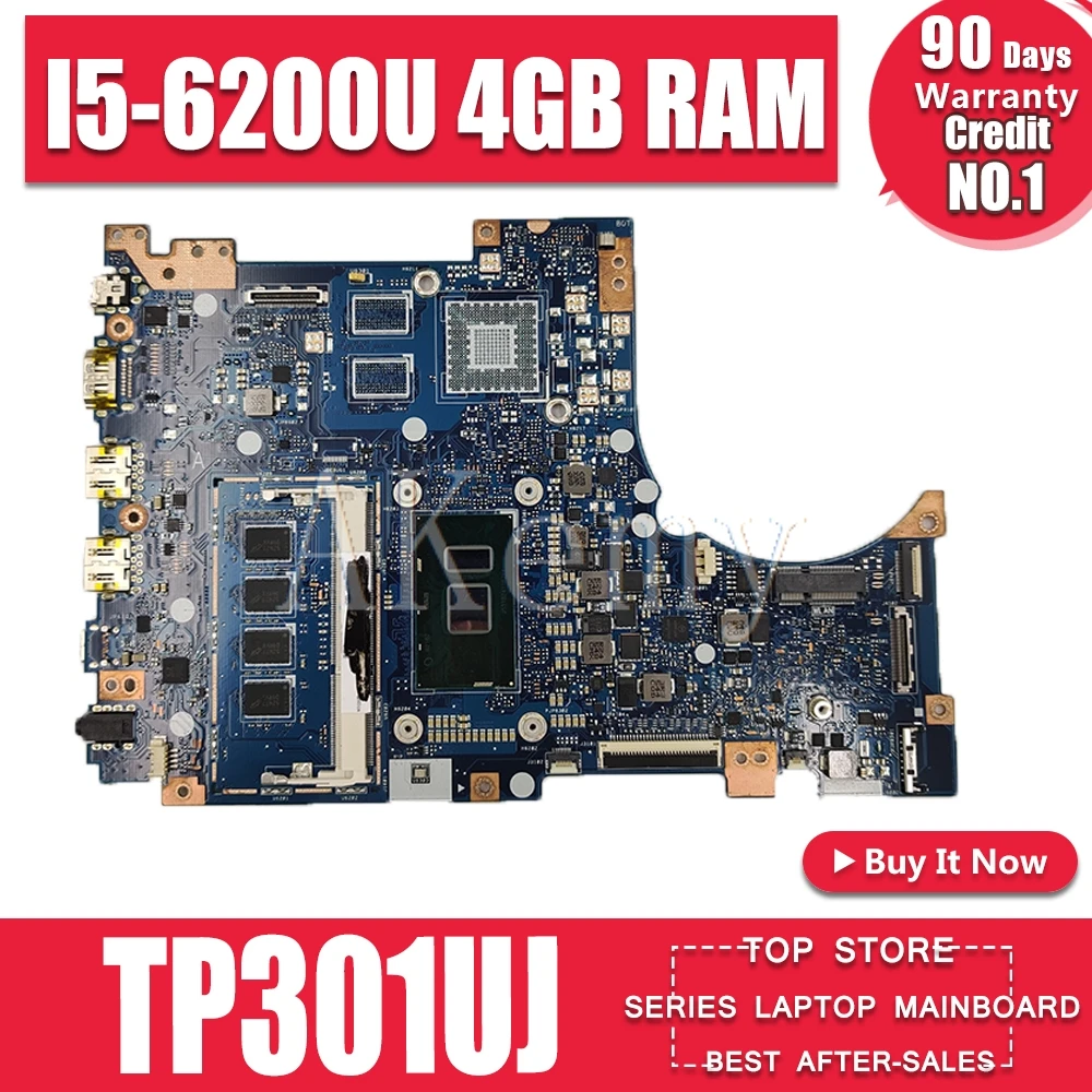  SAMXINNO TP301UJ Q303UA Motherboard For ASUS Q303U Q303UA Laptop motherboard Q303UA Mainboard W/ I5
