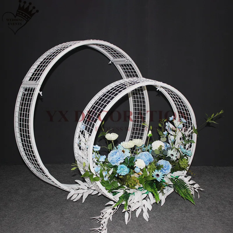 

Nice Looking Round Arch Props Stand Backdrop Stent Single Arch Flower Outdoor Lawn Rack Wedding Event Decoration