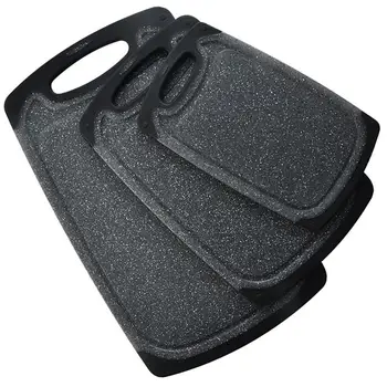 

3PCS Chopping Blocks Anti-Skid Plastic Cutting Board Mats Larger Thicker Cutting 3 Boards For Different Types Of Food