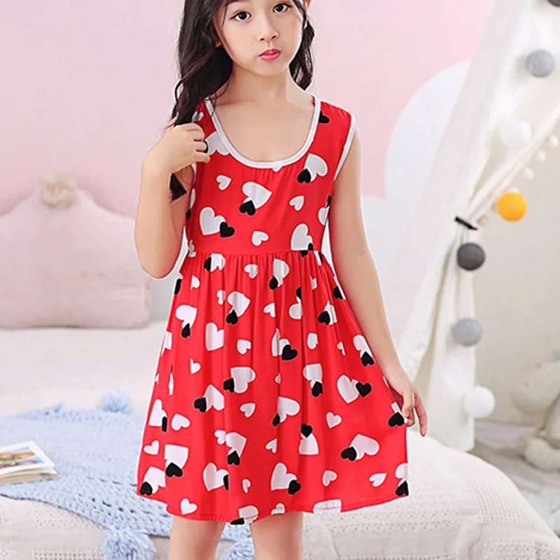 

Children Girl Dress Summer 2-8 Year Girls Clothing Cotton Sleeveless Flower Kids Summer Dresses baby Clothes girls dresses