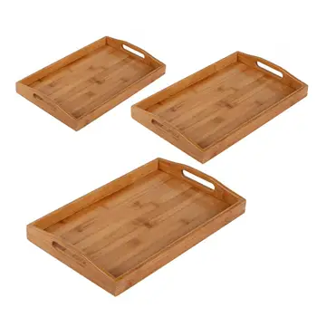 

Bamboo Tray Japanese Tableware Tea Set Storage Tray Fruit Tableware Tea Set Organizer Desktop Decoration Home Organizer Storage