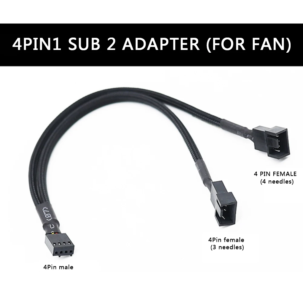 Radioaktiv elevation Turist Computer Fan 4pin Pwm Splitter | 4pin Pwm Fan Adapter Cable - Pc Components  Cooling & Tools - Aliexpress