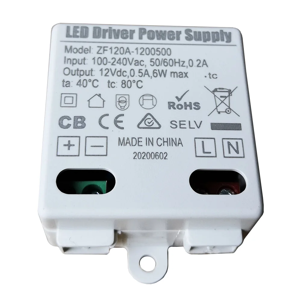6W ZF120A-1200500 LED Driver Power Supply 4