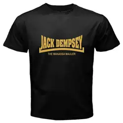 JACK DEMPSEY The Manassa Mauler Boxing Legend Мужская Черная Футболка размер S до 3XL 100% хлопковая футболка, топы оптом