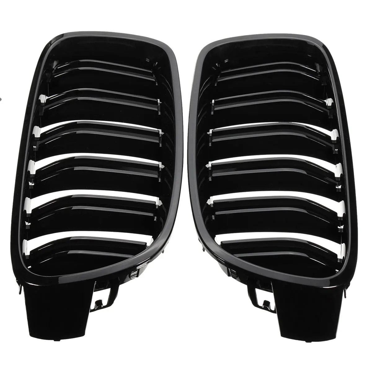 Пара спереди почек решетки гриль черный глянец для BMW F30 F31 F35 320i 328i 335i 2012 2013 2014 2015 2016