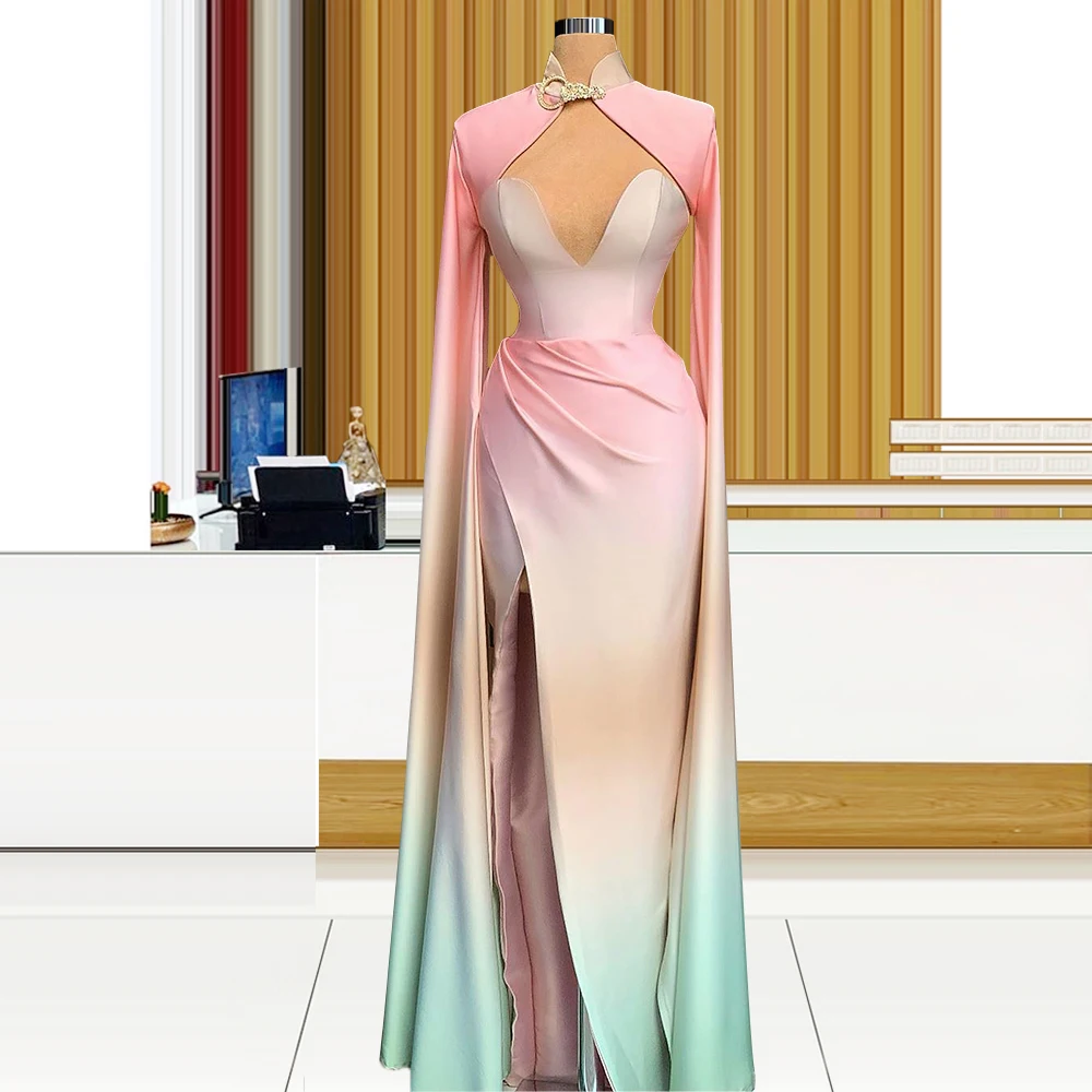 2022 Fashion Red Carpet Runway Gowns Robes Pink Formal Prom Women Birthday Party Wear Robe de Mariage | Свадьбы и торжества