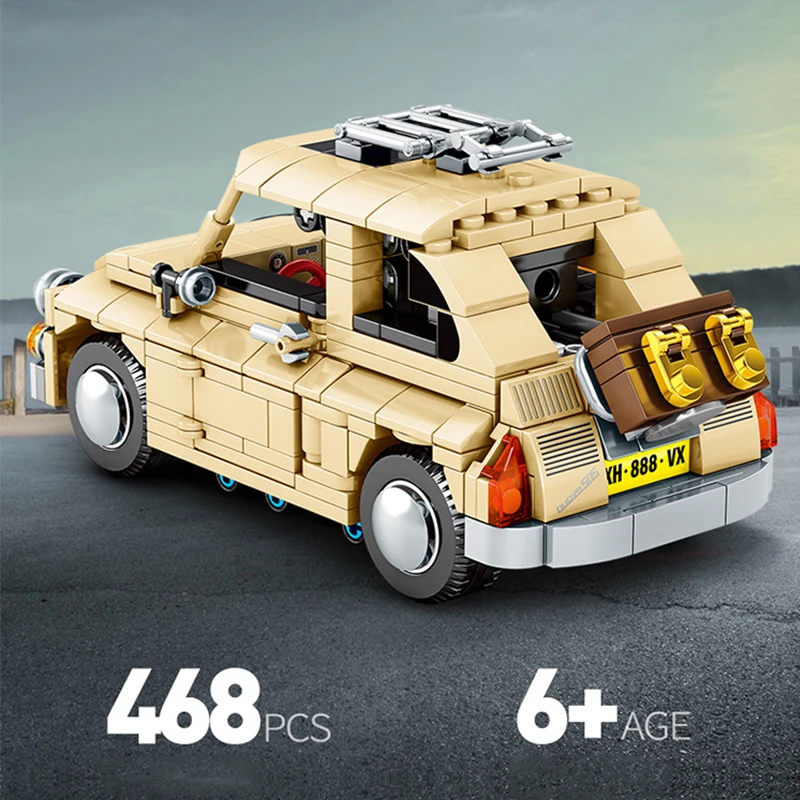 Блоки Sembo 8100 FIATCAR совместимый с Creator 10271 Строительные кирпичи развивающие игрушки
