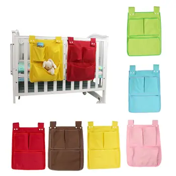 

45*35cm Cartoon Rooms Nursery Hanging Storage Bag Diaper Pocket For Newborn Crib Bedding Set Baby Cot Bed Crib Organizer Toy