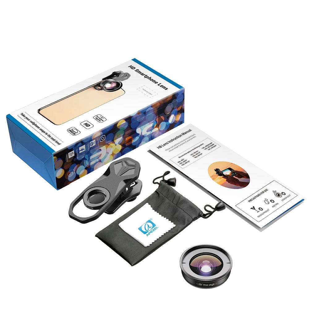 Amplo para Lente Todos os Smartphones para Xiaomi Camcorder de 110 Apexel Lente Filmadora Graus Ângulo Dupla Iphone Pixel Samsung Galaxy - Image 5