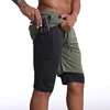 Men 2 in 1 Running Shorts Jogging Gym Fitness Training Quick Dry Beach Short Pants Male Summer Sports Workout Bottoms Clothing ► Photo 3/6