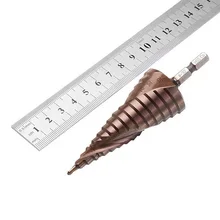 4-32mm M35 Cobalt Drill Bit 1/4 Inch Hex Shank Hss-Co Step Drill Bit Stainless Steel Triangle Hexagonal Straight Slot Spiral