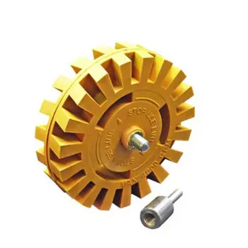 

4Inch Car Pneumatic Degumming Plate Paint Removal Rubber Wheel Decal Remover Eraser Wheel Remove Car Decals Thickness 20Mm/25mm