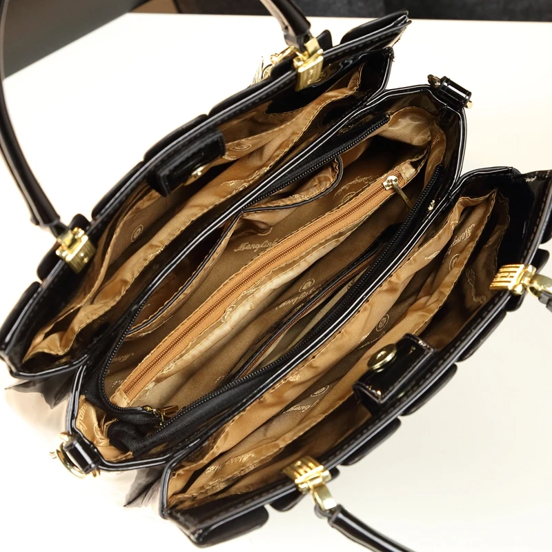 女性用パテントレザーハンドバッグ,ハンドル付きショルダー 女性用パテントレザーハンドバッグ,ハンドル付きショルダー