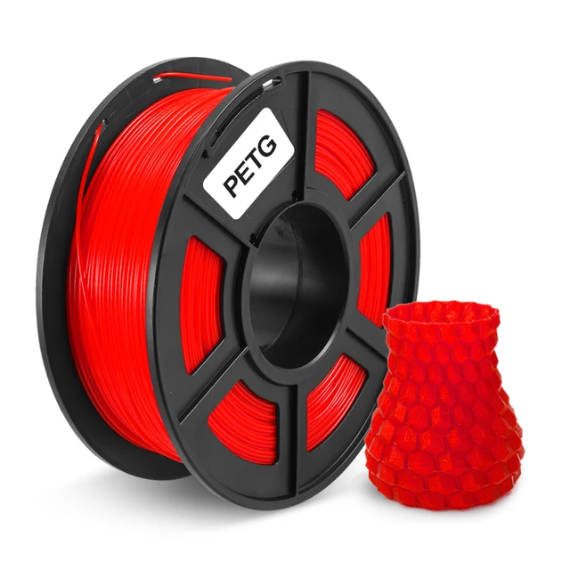PETG 1.75 mm Filament PETG PLA PLUS SILK ABS 3D Printer Filament 3D Printing Materials Good Toughness PETG-Red