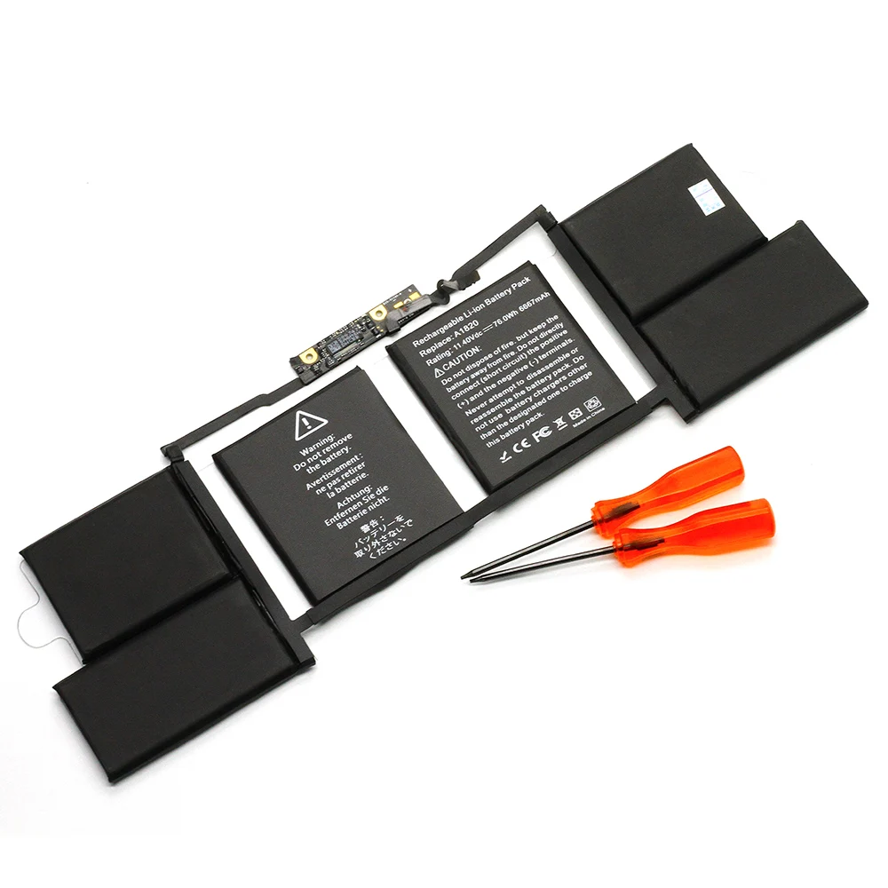 ApexWay 11,4 V 76Wh A1820 Аккумулятор для ноутбука Apple MacBook 1" A1707( лет