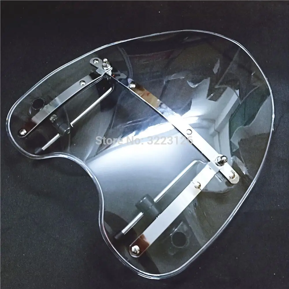 Переднее стекло для лобового стекла мотоцикла с кронштейном Harley Davidson Dyna Glide Softail XL