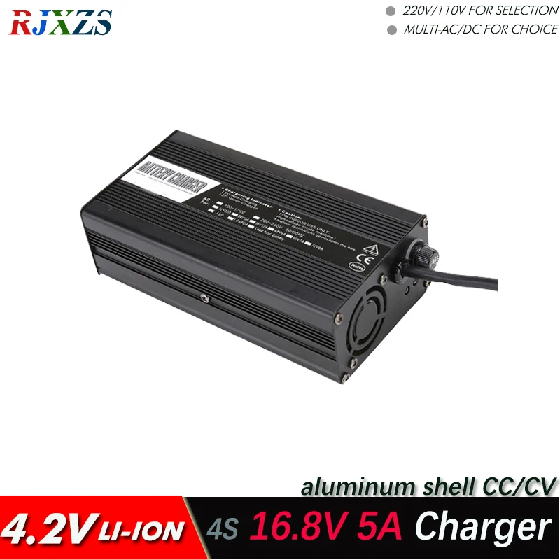 

16.8V 5A Charger For 4S Lipo/ Lithium Polymer/ Li-ion Battery Pack Smart Power Supply CC/CV 4.2V*4=16.8V