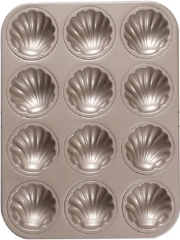 

Golden Metal Baking Mold Japanese Style Shell Cake Baking Pan Household Tool Oven Cookware Reposteria Cake Accessories EB50MJ