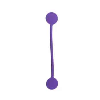

Purple Single Pearl Bag Magnet Headset Winder Magnetic Silicone Headphone Strong Winder Magnetic Winder