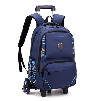 

waterproof Trolley school backpacks boys Girls children School Bags Wheels Travel bag Luggage backpacks kids Rolling schoolbags