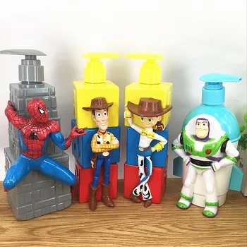 

Toy Story 4 Jessie Woody Buzz Light Year Press dispensing empty bottles shower gel hand soap Bottle PVC Action Toy Figures Toys