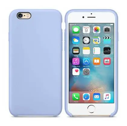 Роскошный официальный силиконовый чехол для iPhone 6 6s 7 8 Plus, чехол с жидким логотипом для Apple iPhone 11 X XS Max XR 11pro MAX, чехол - Цвет: JTGJ-Lilac
